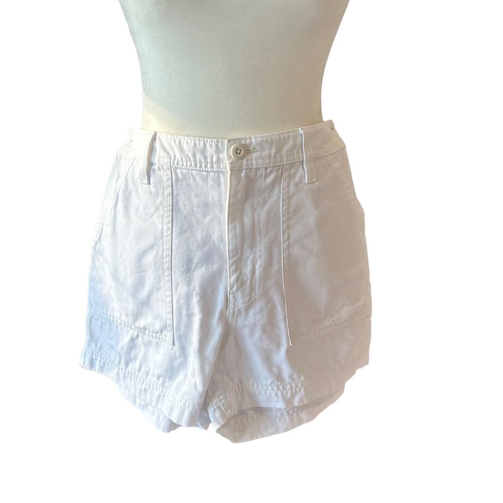 VANS White Shorts Classic Canvas Size 25 - Picture 3 of 8
